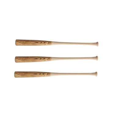 Natural wood outdoor baseball bat