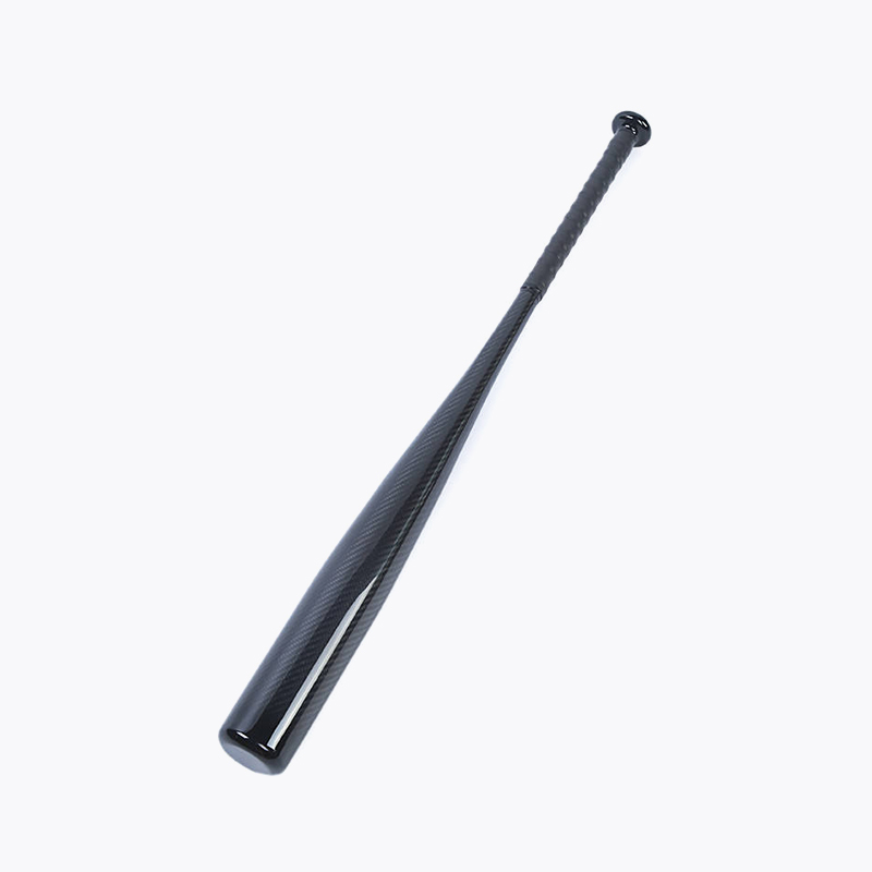 Non-slip black carbon fiber baseball bat
