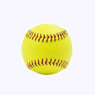 Yellow fast pitching practice softball