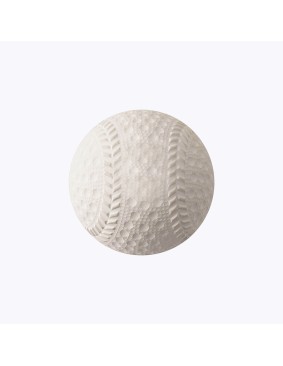 White high-quality durable rubber baseball