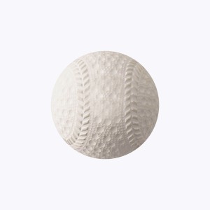 White high-quality durable rubber baseball