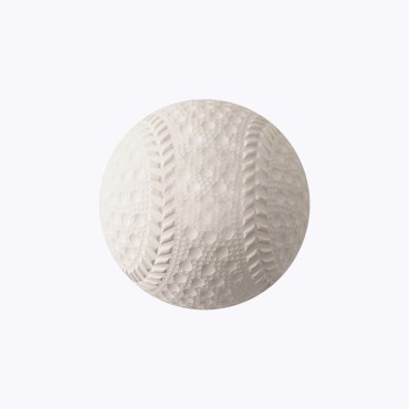 White high-quality durable rubber baseball