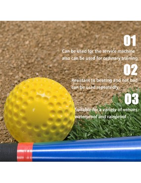 Yellow high-density integrated dimple baseball