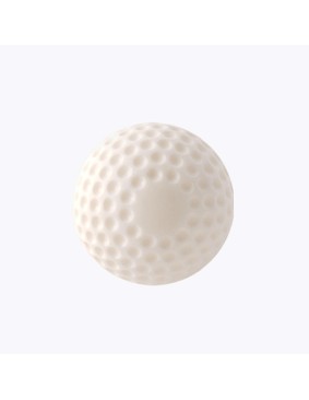 White textured soft training baseball