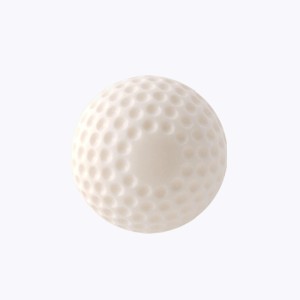 White textured soft training baseball