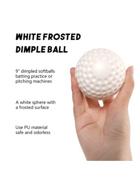 White textured soft training baseball
