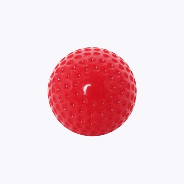 Red 9-inch practice dent baseball