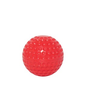Red 9-inch practice dent baseball