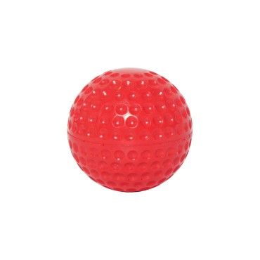 Red 9-inch practice dent baseball