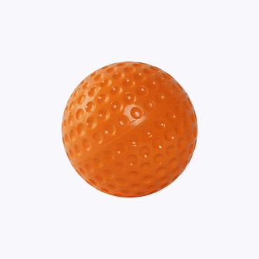 Orange 12-inch practice pit baseball