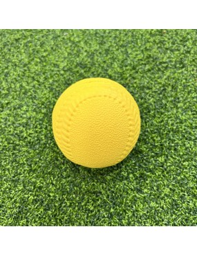 Yellow 10-inch foam training baseball