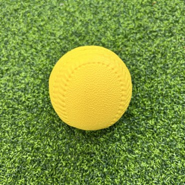Yellow 10-inch foam training baseball