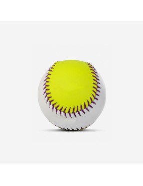 Personalized multi-colored baseball for training.