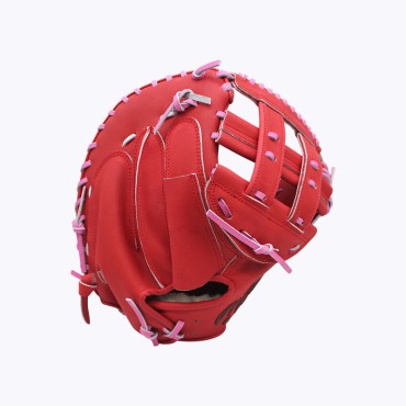 Red leather comfortable and soft baseball glove