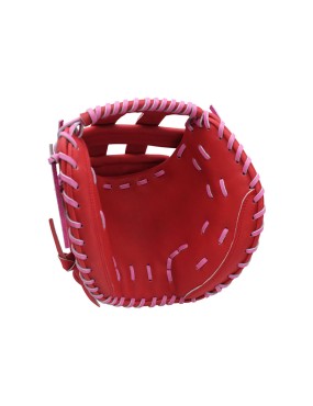 Red leather comfortable and soft baseball glove