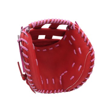 Red leather comfortable and soft baseball glove