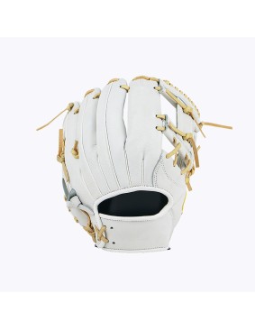 White lightweight and breathable baseball glove