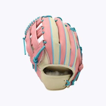 Fashionable defensive leather baseball glove