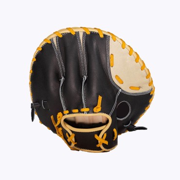 Leather training pancake baseball glove