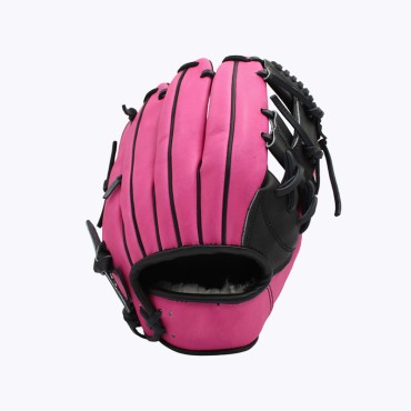 Pink comfortable leather baseball glove