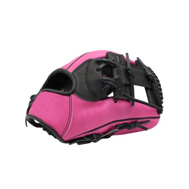 Pink comfortable leather baseball glove