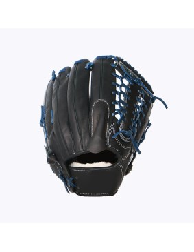 Black comfortable leather baseball glove