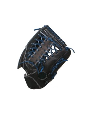 Black comfortable leather baseball glove