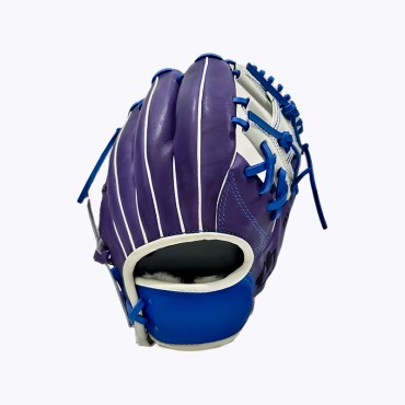 Purple 11.5-inch leather baseball glove