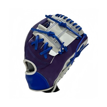 Purple 11.5-inch leather baseball glove
