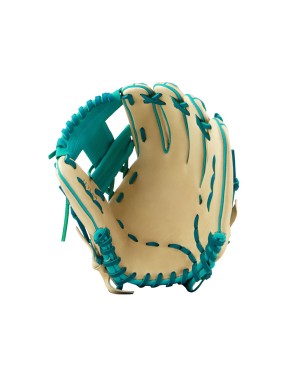 Infield left-handed leather baseball glove