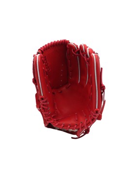 Red high-quality leather baseball glove