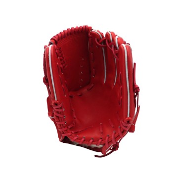 Red high-quality leather baseball glove