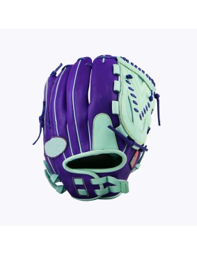 Purple infield leather baseball glove
