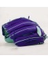 Purple infield leather baseball glove