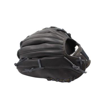 Black leather outfield baseball glove Black leather outfield baseball glove