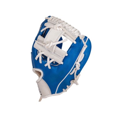 Blue training leather baseball glove Blue training leather baseball glove
