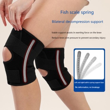 Adjustable support sports knee brace