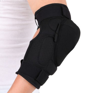 Black impact-resistant comfortable elbow pads