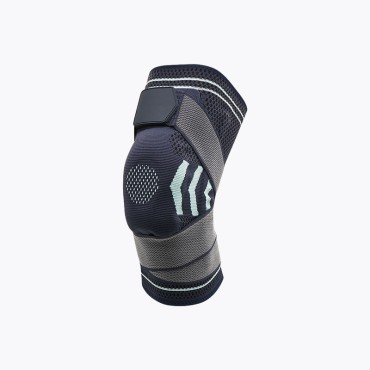 Elastic band compression knee brace