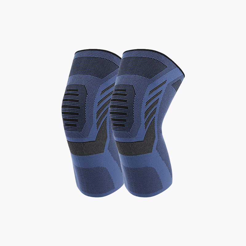 Elastic knitted compression knee brace