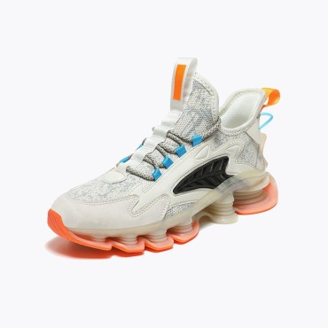 Breathable thick-soled men's athletic shoes