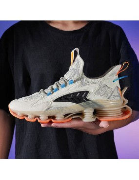 Breathable thick-soled men's athletic shoes