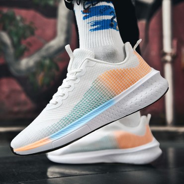 Flyknit fabric non-slip athletic shoes Flyknit fabric non-slip athletic shoes