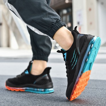 Shock-absorbing air-cushioned sports shoes